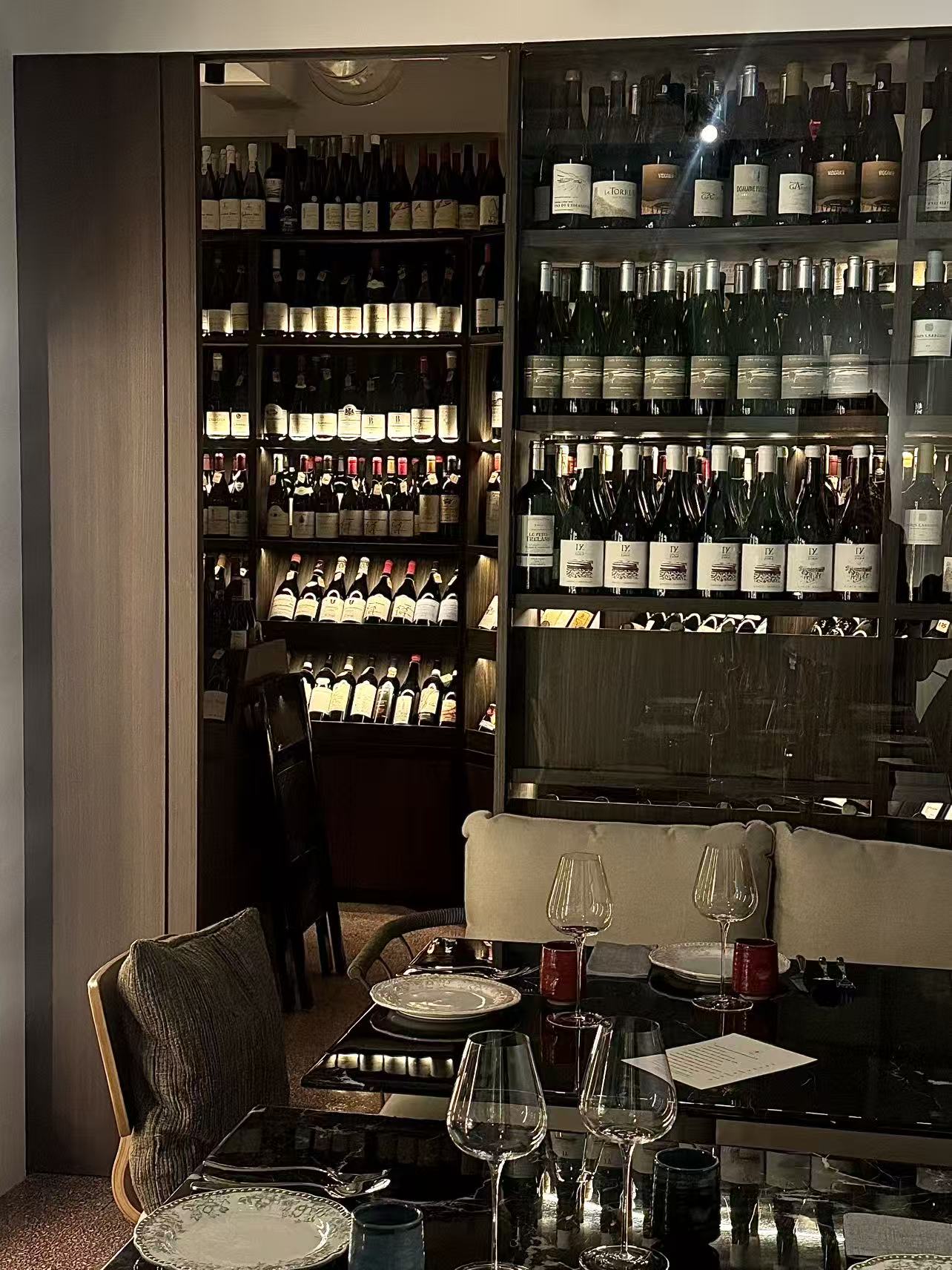 The boutique and wine bar interior